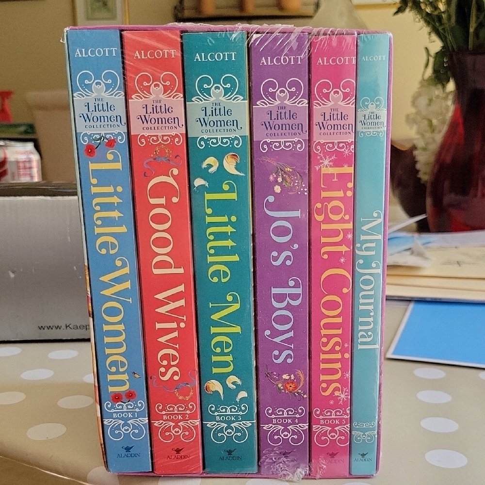 Alcott Collection Book Set, With Journal And postcards Bonus